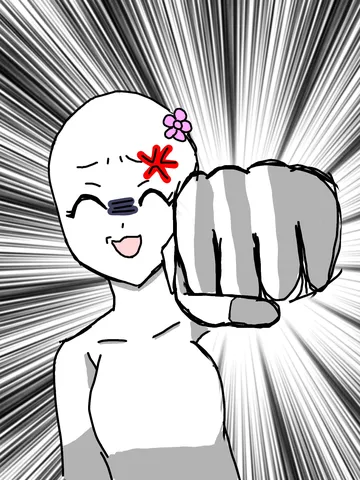 花と拳で切り取る日常