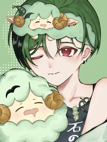 緑の角とふわふわの世界