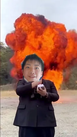 まさかの爆発でサプライズ？