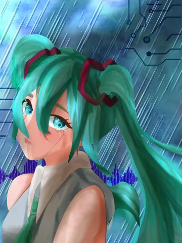 雨粒と涙、データの世界