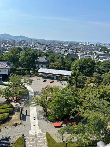 古城と街並みのパノラマ