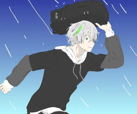 雨粒を避ける、疾走する日常