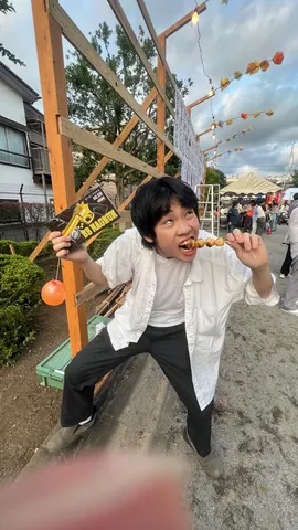 夏祭りの空気を味わう