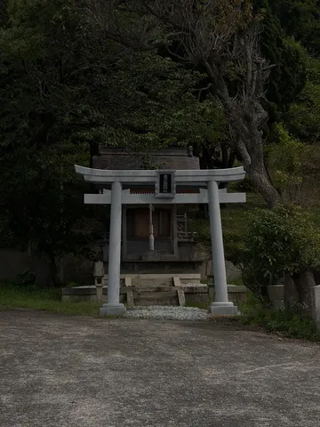 静寂の杜に佇む鳥居