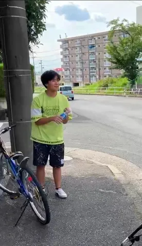 夏の日の自転車休憩