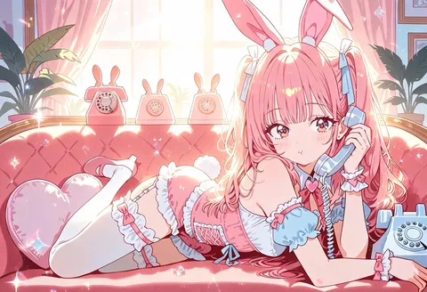 ときめきバニーガールとおしゃべりタイム