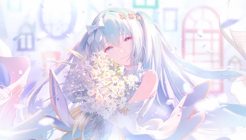 祝福の花束とまぶしい笑顔