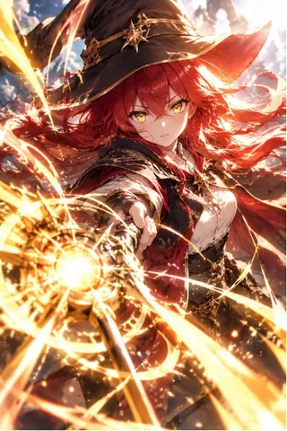 炎光を操る魔法の瞬間