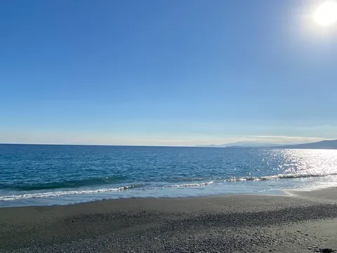 穏やかな海と青い空