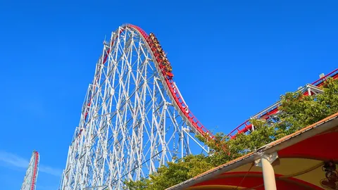 青空と赤軌道の瞬き