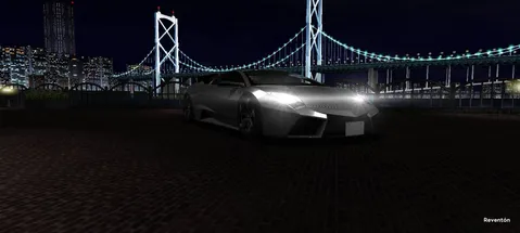 都会の夜景と孤高のスポーツカー