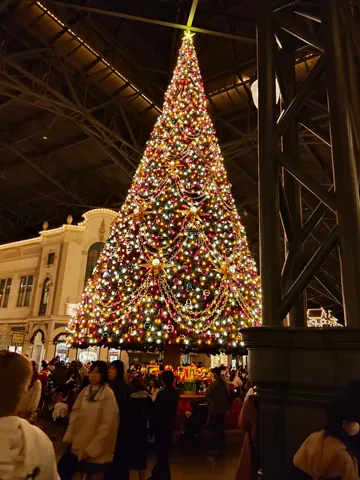 キラキラ輝く夢のようなクリスマスツリー