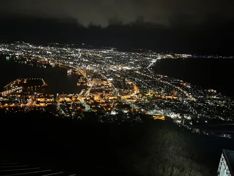 光の絨毯、夜景の宝石箱