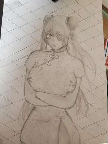 クールな眼差しのチャイナガール