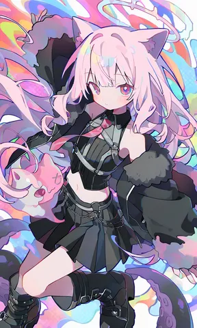 サイバーネコ耳少女、異次元を駆ける