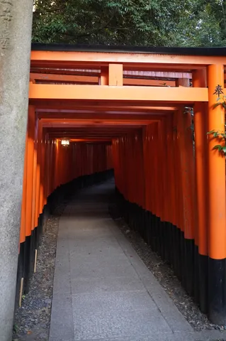 千本鳥居を歩く静寂な時間