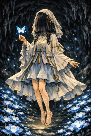 光を抱く神秘のヴェール