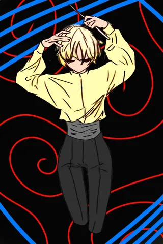 髪を整える瞬間の静寂