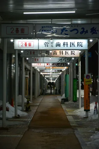 奥行きに誘われる商店街