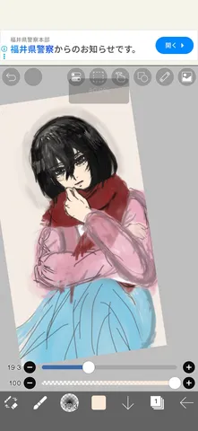 冬の影と優雅な表情