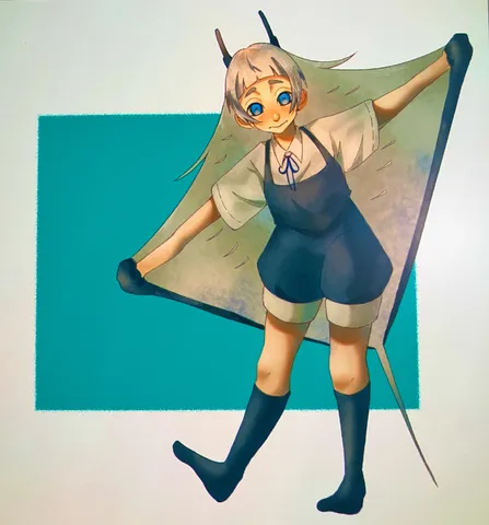 マンタ擬人化