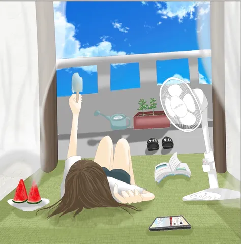 青空と涼風の昼下がり
