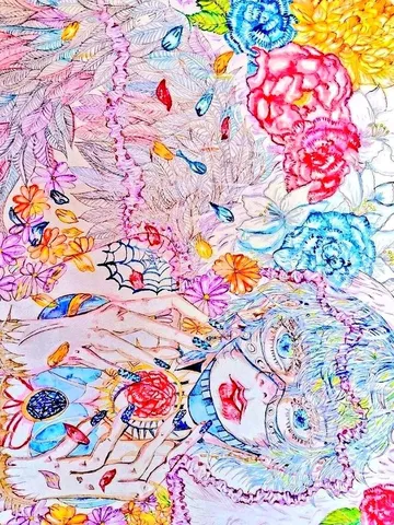 花柄に溶ける夢の一場面