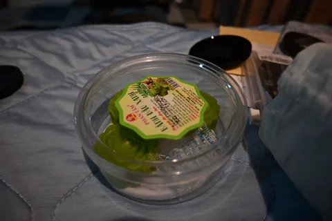 緑の蓋が主役の一角