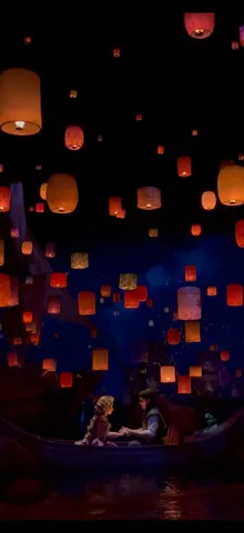 ランタンが照らすロマンチックな夜