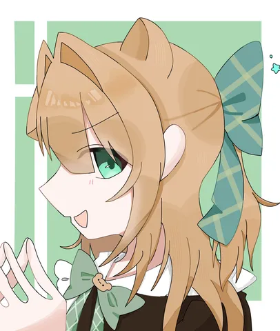 緑と茶色の色合わせが可愛い