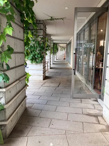 緑と続く回廊の静けさ