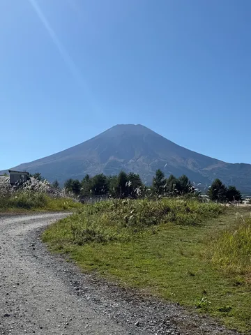 演習場から見た富士山