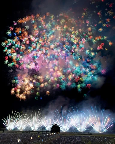 夜空の盛りすぎ花火大会