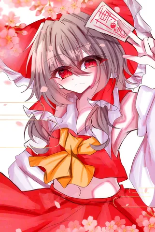 春風に舞う巫女の笑顔