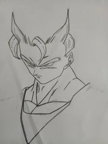 鋭い視線と線の影