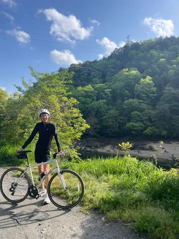 川沿いサイクリング日和