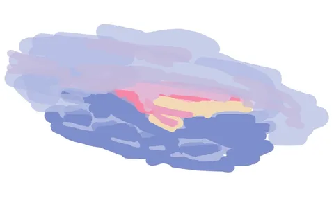青とピンクの境界線