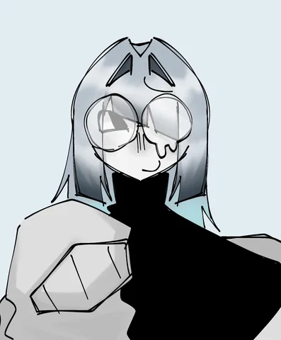 メガネ越しの透明感