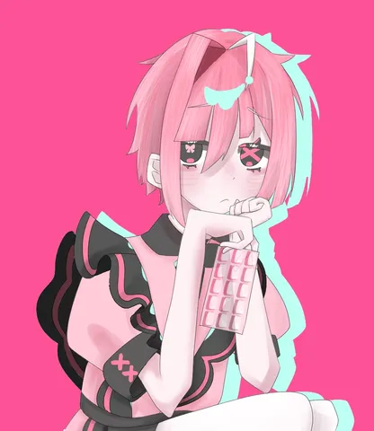 ピンク色の世界で