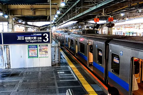 3番線に停車する列車