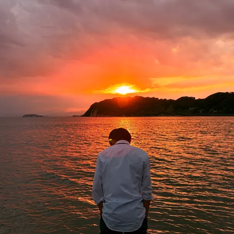 贅沢な夕焼け特等席