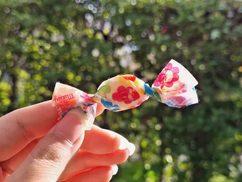 花柄キャンディの瞬間