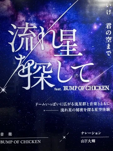 流れ星を探す宇宙の夜景