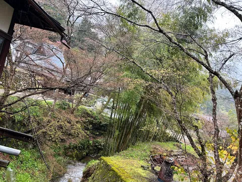 水音響く、山間の情景