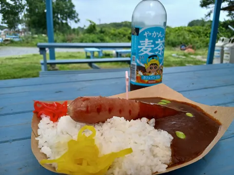 午後の麦茶とカレーライス