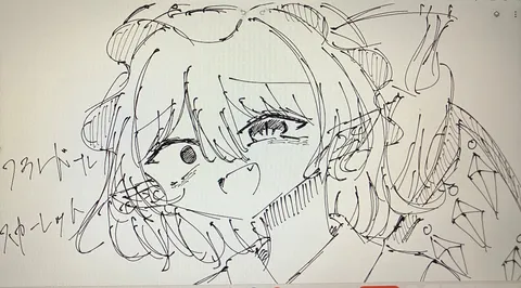 ラフスケッチ風のクールなアイコン