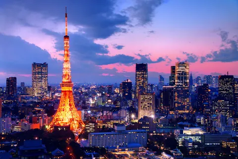 東京の夜景、夢見るグラデーション