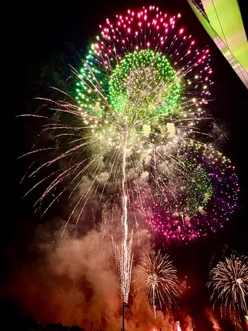 夜空に咲く、光の花火