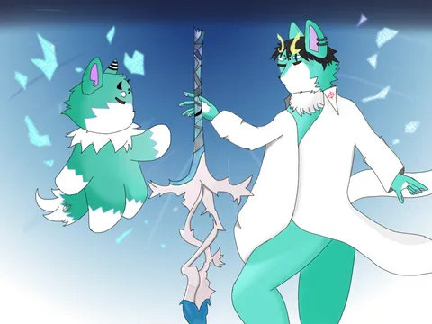 クリスタルが舞う幻想世界