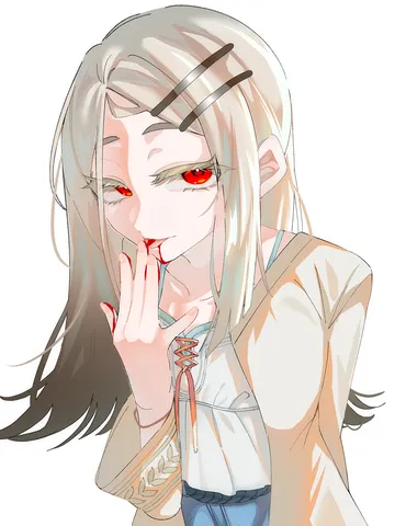 血色に染まる、妖しい瞳